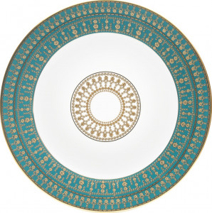 10638189 Haviland Тарелка подстановочная Haviland "Тиара, павлиний глаз" 31см (золотой декор) Фарфор