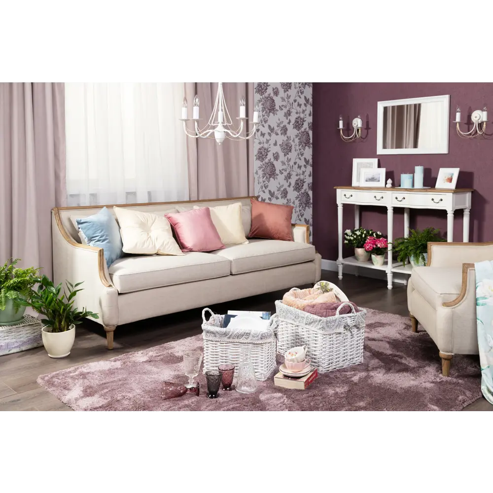 Подушка Бархат 43х43 см кремовая LINEN WAY STLM-2144976 - Вид №8