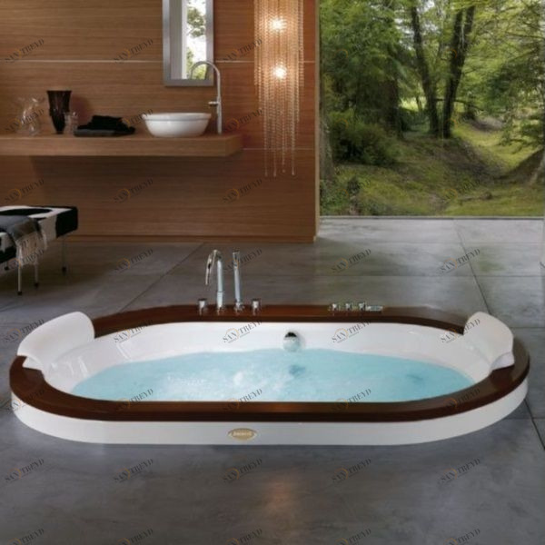 Ванна с гидромассажем встроенная Opalia Wood 9F43-537 Jacuzzi 9F43537