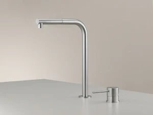 Ceadesign Смеситель для кухни из нержавеющей стали на два отверстия с выдвижным ручным душем Milo360 Mil 209