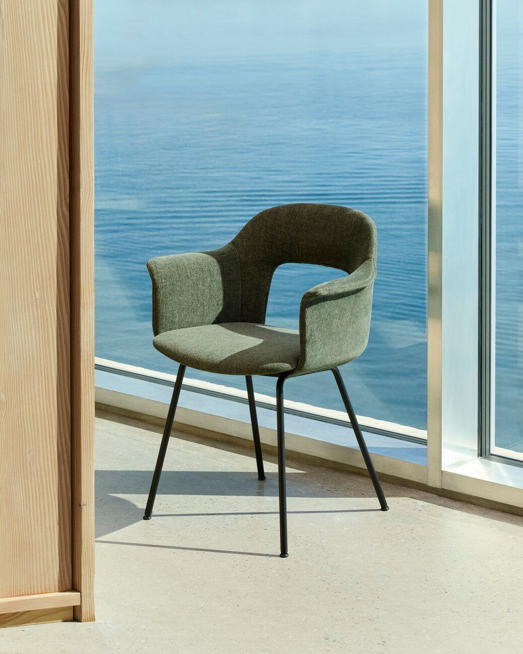 Мягкое кресло с открытой спинкой с подлокотниками Hay макет ARCH-00071158 - Вид №8