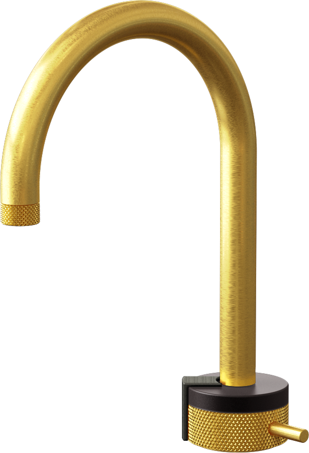 E-11502-R1GM-L2BOX-BAU Однорычажный прогрессивный смеситель для раковины - излив 16см GRAFF MOD+