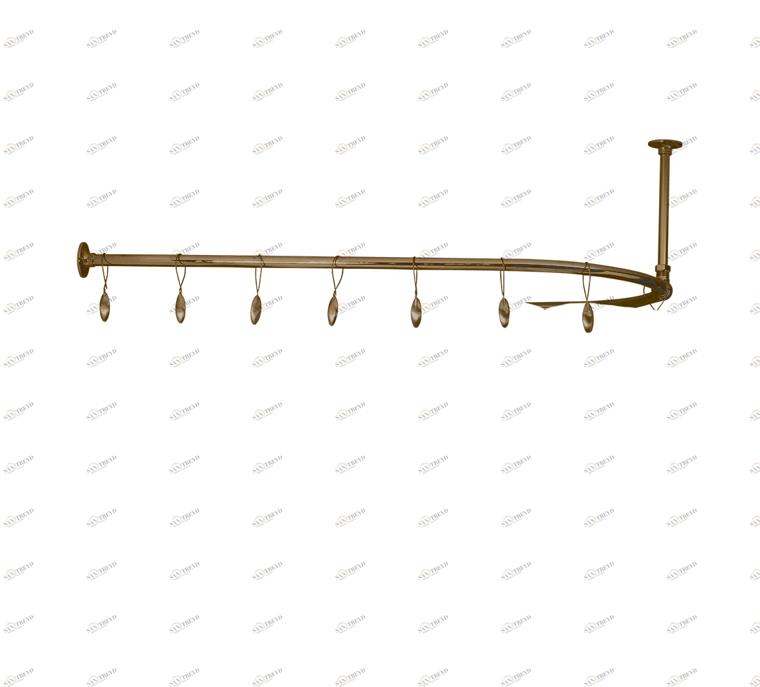 Gentry Home Карниз для штор для душа Shower curtain rail Бронза GH100527 