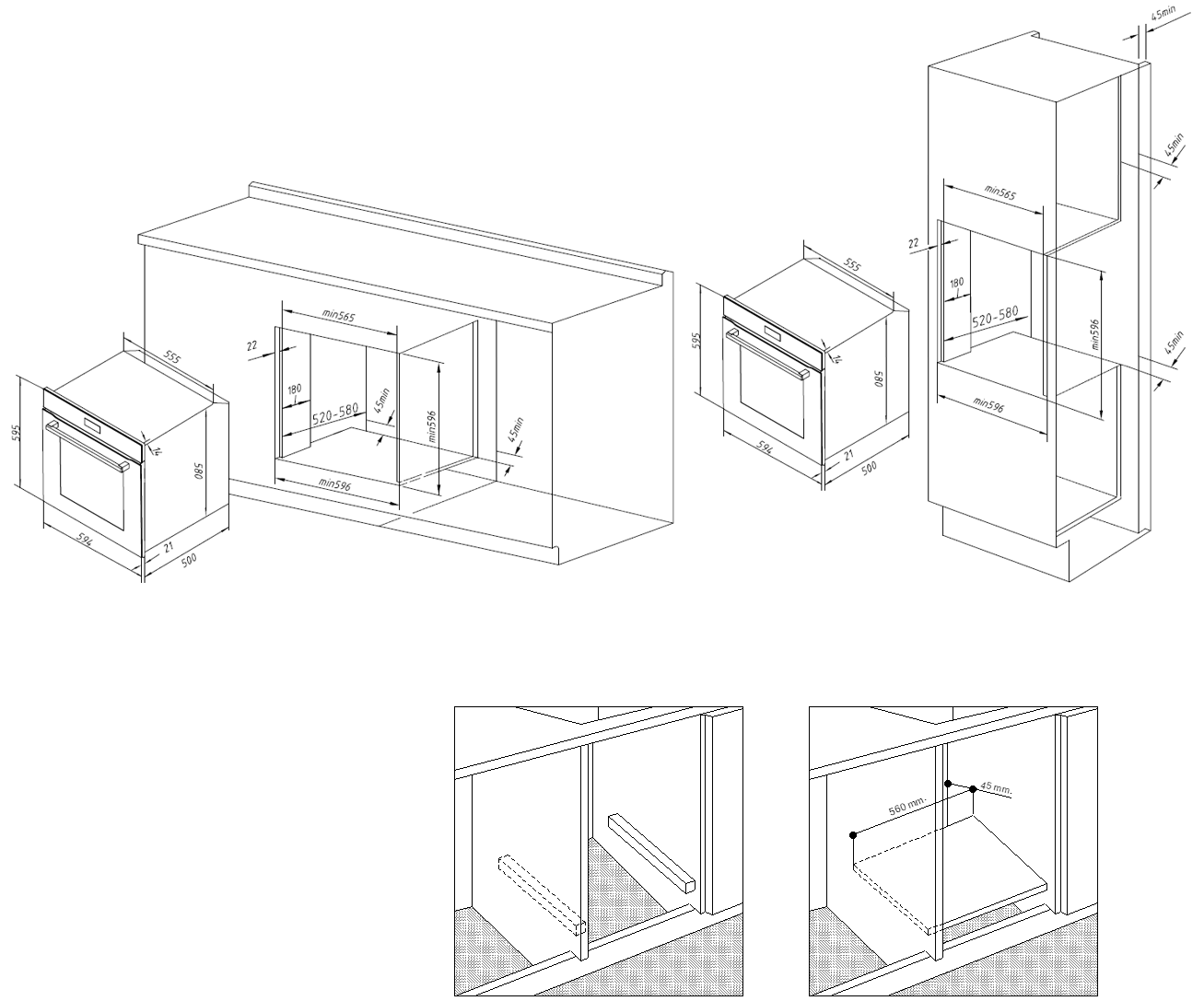 9283400 Электрический духовой шкаф EXITEQ EXO-112 черный STDN-0050436 - Вид №16