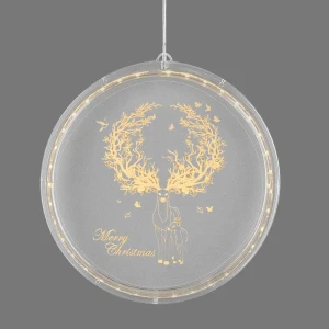 Светильник автономный "NY deer 3D round" на батарейках, ? 22 см 82906428 STLM-2025214