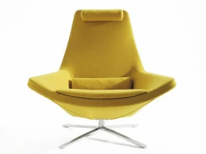 B&B Italia Кресло из ткани с 4 спицами и подголовником Metropolitan