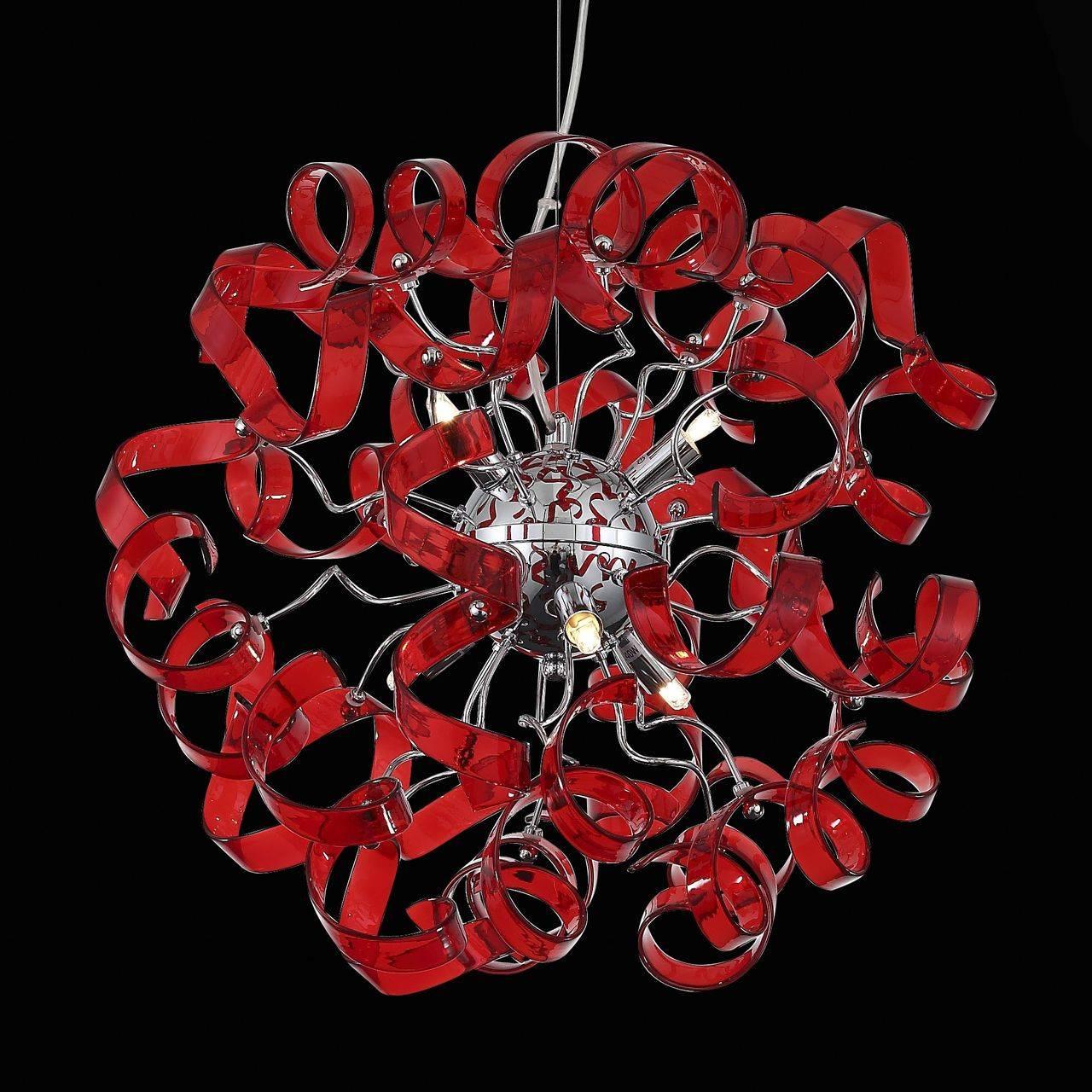 Подвесной светильник ST Luce Segreto SL452.603.06 ST LUCE ДИЗАЙНЕРСКИЕ, SEGRETO RED 072121 Красный  - Вид №1