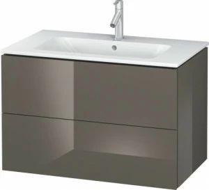 LC624108989 Тумбочка подвесная L-Cube #LC6241 820 x 481 мм Фланелево-серый глянцевый лак