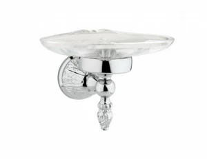 230078.B000.12 Подставка для мыльницы с кристаллом Золото 24К с черной патиной