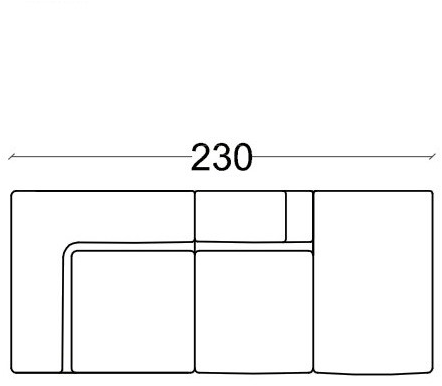 Minimomassimo Модульный угловой диван из ткани Fortyfive sun-id-1506186 - Вид №1