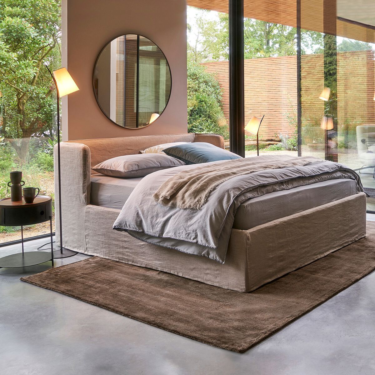 Металлическая круглая прикроватная тумбочка AMPM TALBINGO ARCH-00028279 - Вид №3