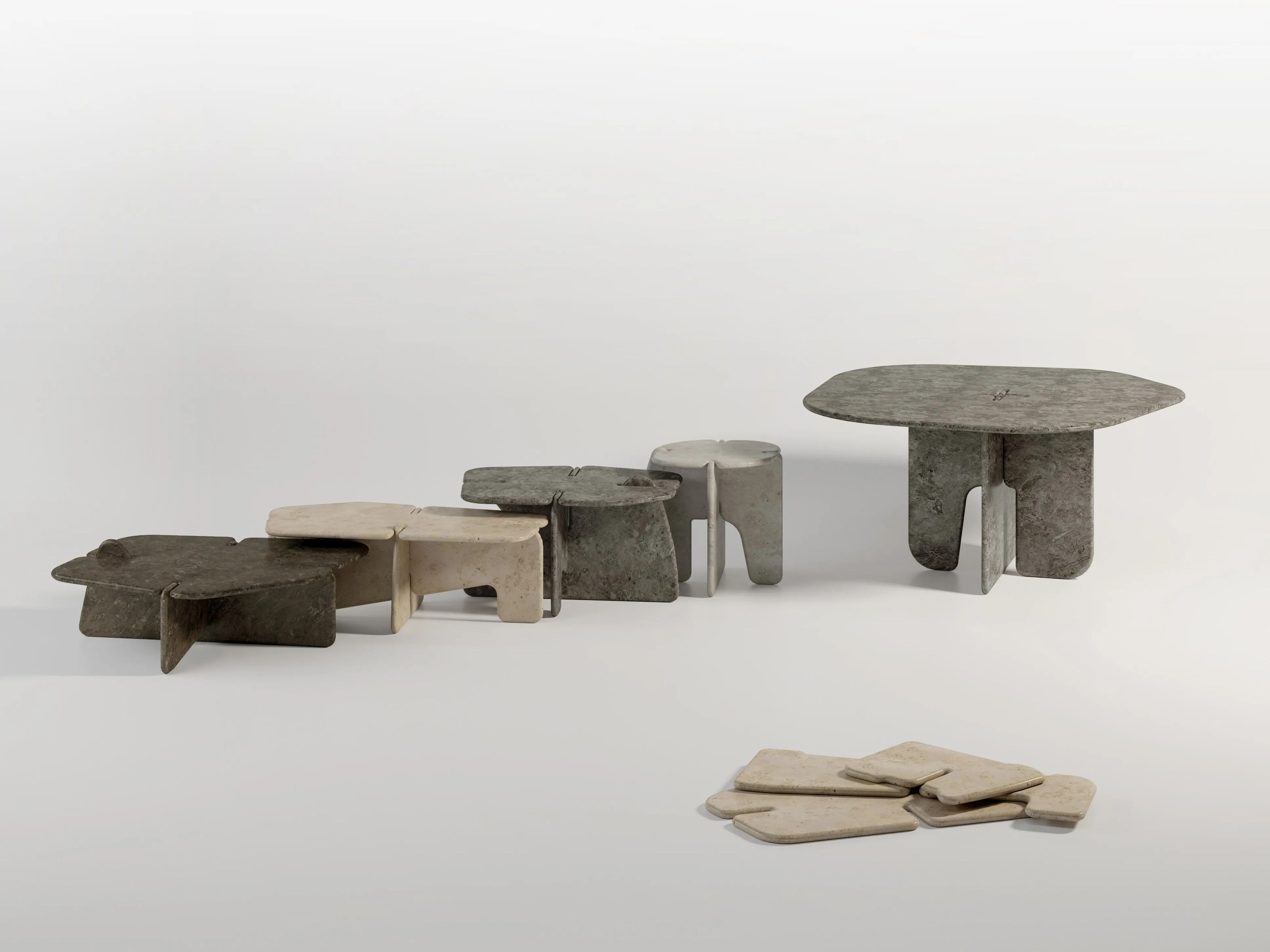 Журнальный столик из натурального камня Davani Lamé ARCH-00061305 - Вид №2