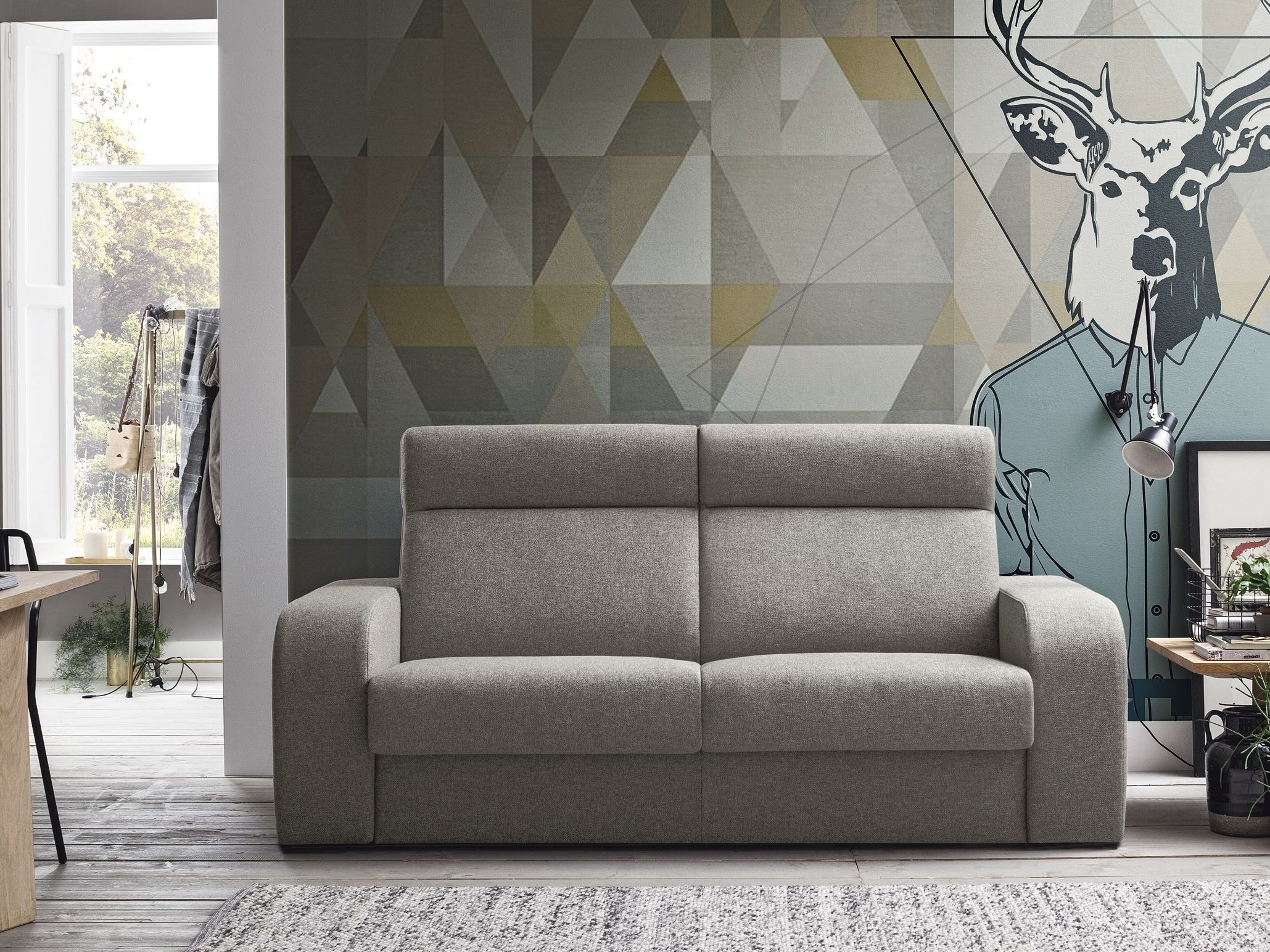 Двуспальный диван-кровать из ткани Felis Day &amp ARCH-00132500