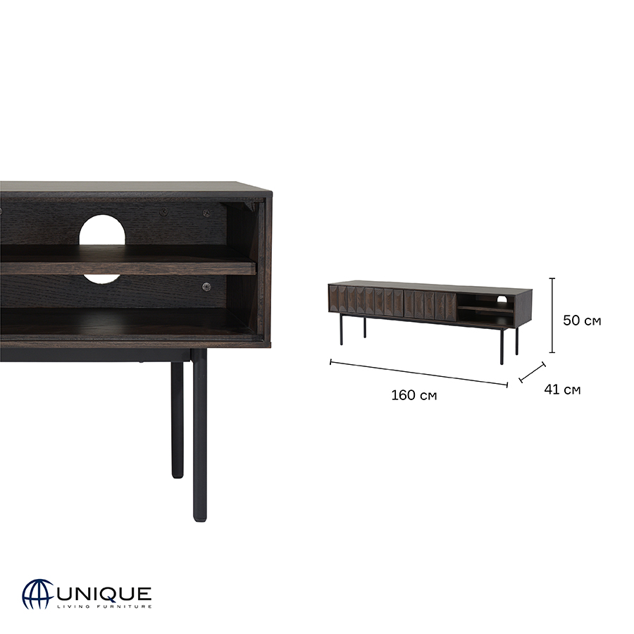 42083181 Тумба под ТВ , latina, 160х41х50 см Unique Furniture  - Вид №9