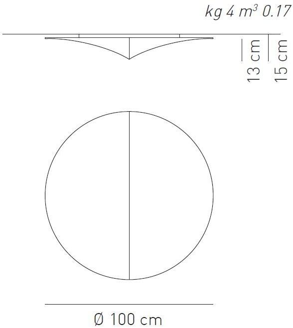 AXOLIGHT Потолочный светильник из ткани Nelly sun-id-1458850 - Вид №2