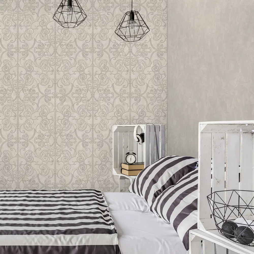 Обои флизелиновые Euro Decor Romeo серые 1.06 м 1149-02 82024417 STLM-2183449 - Вид №3