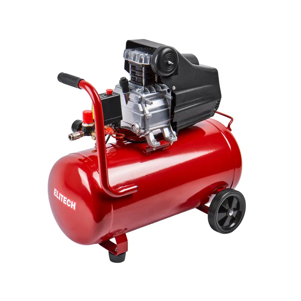 Компрессор сетевой поршневой масляный Elitech КМЛ 300-50, 50 л 240 л/мин STLM-2141259 - Вид №2