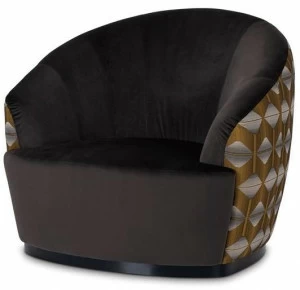 Stylish Club Мягкое кресло из микрофибры и бархата с подлокотниками Club Scf.cl09