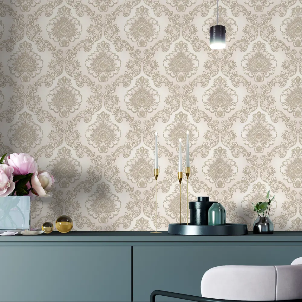 Обои флизелиновые Palitra Home Rosalina светло-бежевые 1.06 м HC71618-11 STLM-2013483 - Вид №2