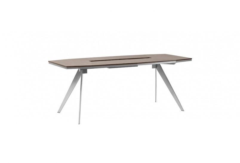 Arrediorg.it® Прямоугольный деревянный стол для совещаний с системой прокладки кабелей Platinum sun-id-1439223 - Вид №1