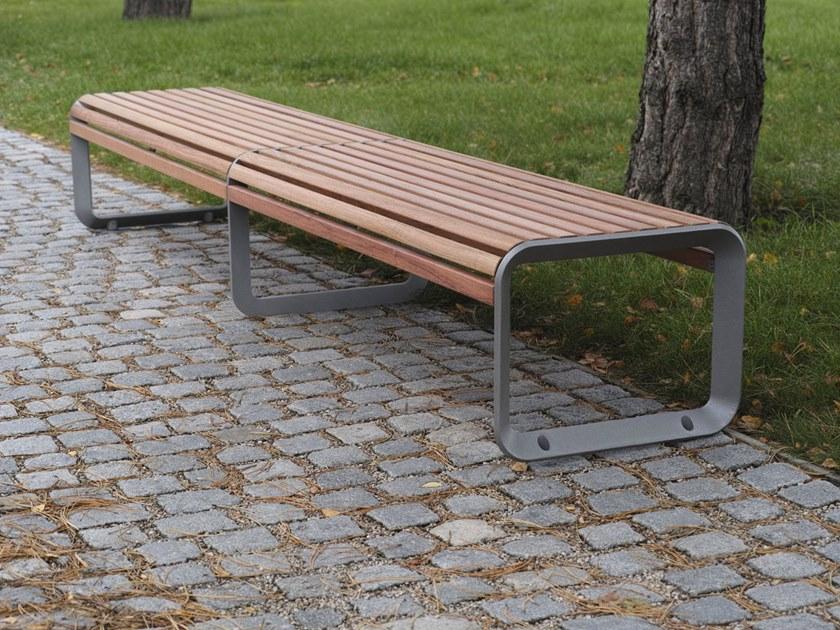 mmcité1 Скамейка из алюминия и дерева Portiqoa sun-id-1455212 - Вид №10