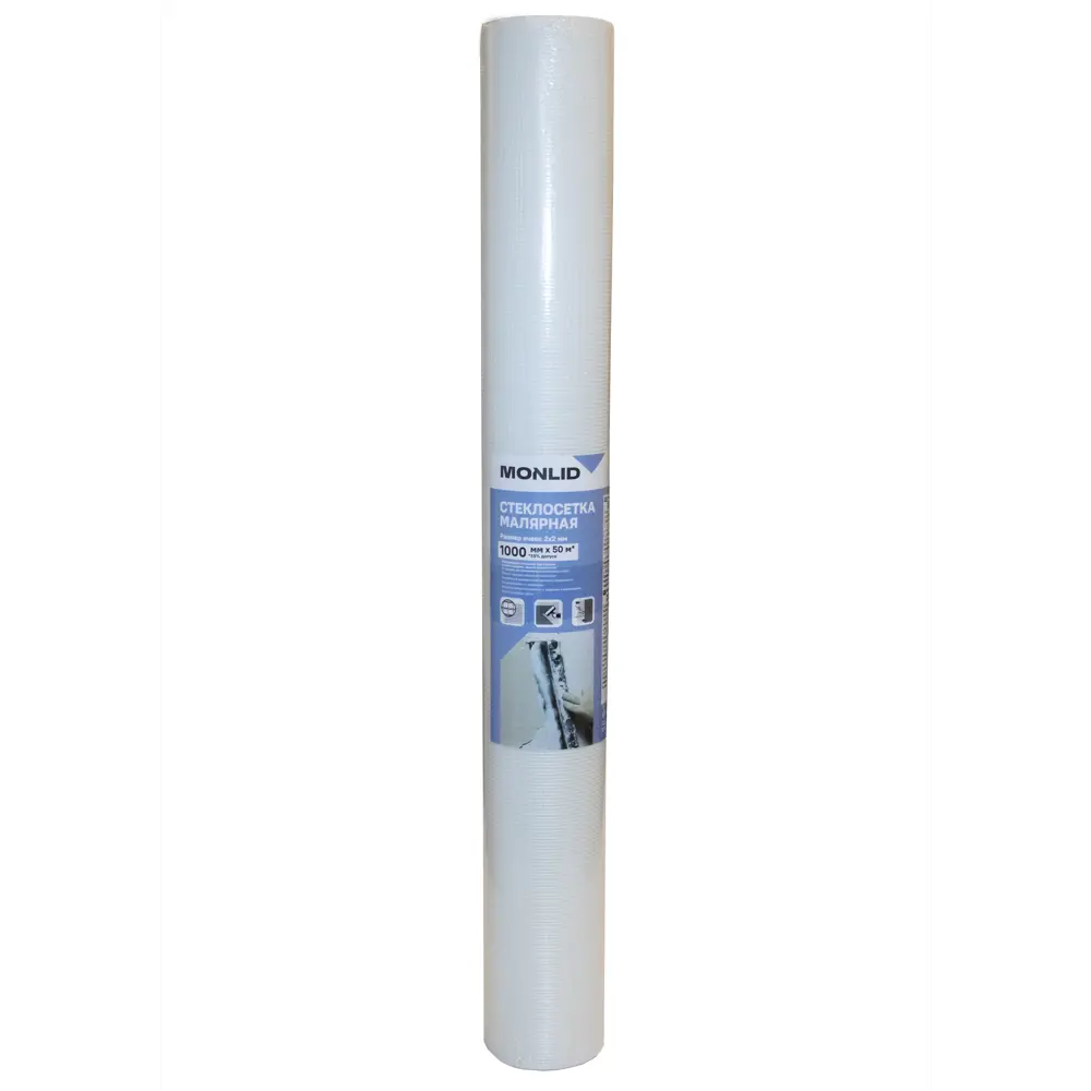Стеклосетка малярная 2x2 мм MONLID 55 г/м² 1x50 м STLM-2003015 - Вид №2
