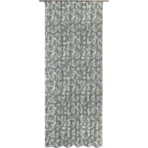 Штора на ленте «Цветочная эссенция», 155х270 см, цветы, цвет серый