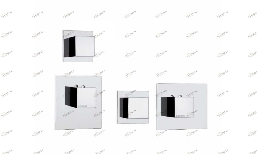 Z032201 + Z030204 000 Смеситель & запорный кран Cube 1 Outlet LP BOSSINI 