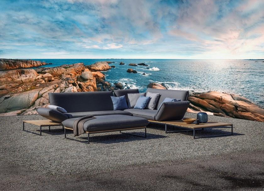 FISCHER MÖBEL 3-местный садовый диван с откидной спинкой из ткани Flora sun-id-1494537 - Вид №1