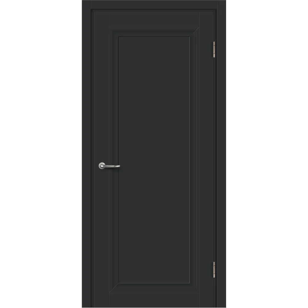 Дверь межкомнатная глухая Нобиле 90x200 см Hardflex цвет антрацит с замком 84491276 STLM-2202390 МАРИО РИОЛИ 