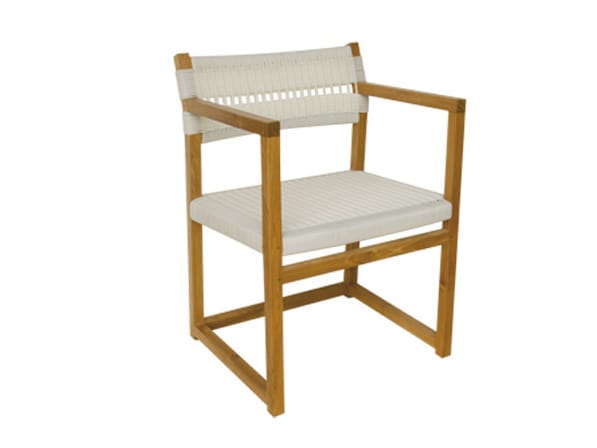 Стул для сада из тикового дерева с подлокотниками Il Giardino di Legno Emily ARCH-00122674 - Вид №1