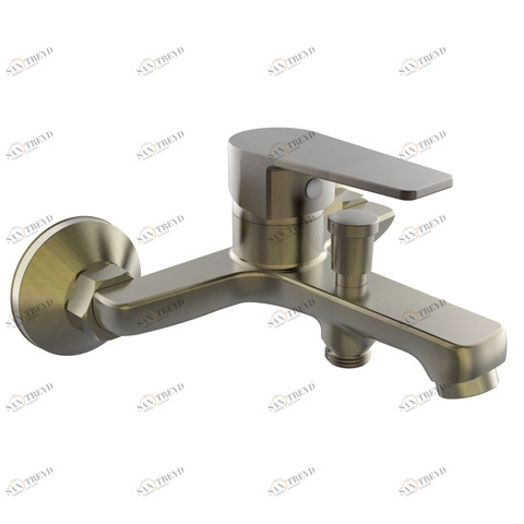 Orange Loop M26-100AB однозахватный ванно/душевой смеситель с душевыми аксесуарами (шланг, лейка, держатель). Цвет: античная бронза Никель sun-id-1517333