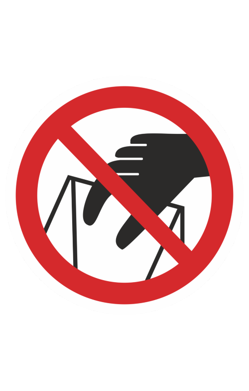 68366 Знак "Запрещается брать руками. Сыпучая масса " ( P 33 )  Запрещающие знаки размер 100 х 100 мм Спецодежда 