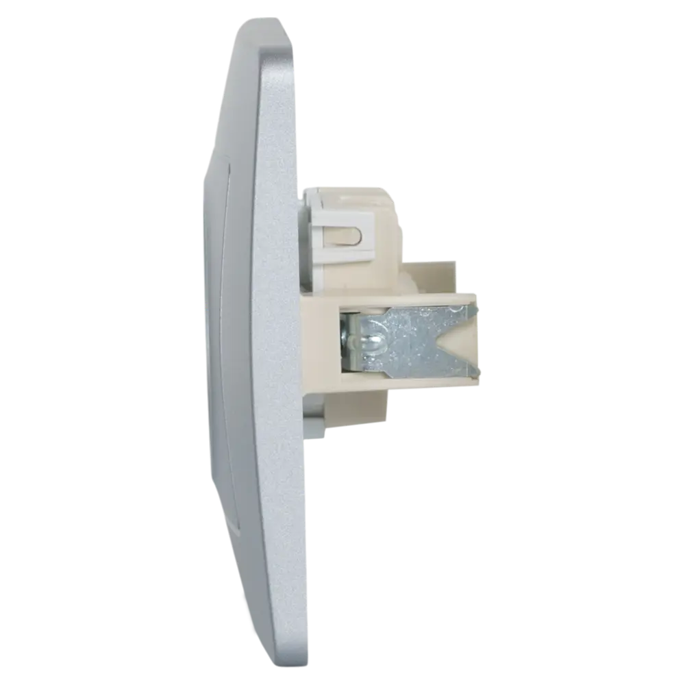 Розетка встраиваемая Systeme Electric Blanca без заземления цвет алюминий STLM-2087598 - Вид №2