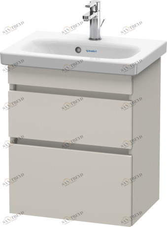 DS640309191 DuraStyle Тумбочка подвесная компакт Серо-коричневый декор Duravit
