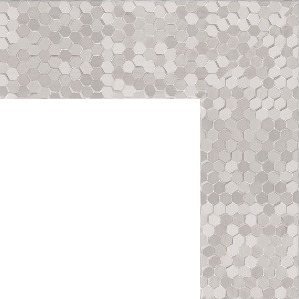 BY 6005 Зеркало напольное в багетной раме - соты алюминий 70 mm EVOFORM Definite floor - Вид №5