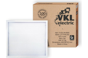 16834711 Универсальный светильник LED VLSU-1 45Вт 220В 6500К 4500Lm 595х595х19 1015372 VKL electric