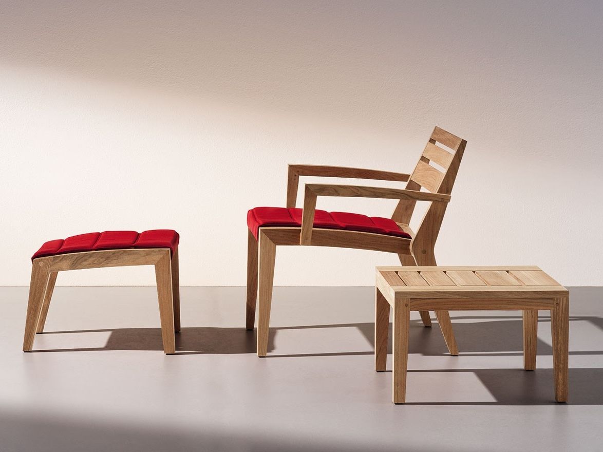 Садовое кресло из тикового дерева Ethimo Рибо ARCH-00051324 - Вид №2