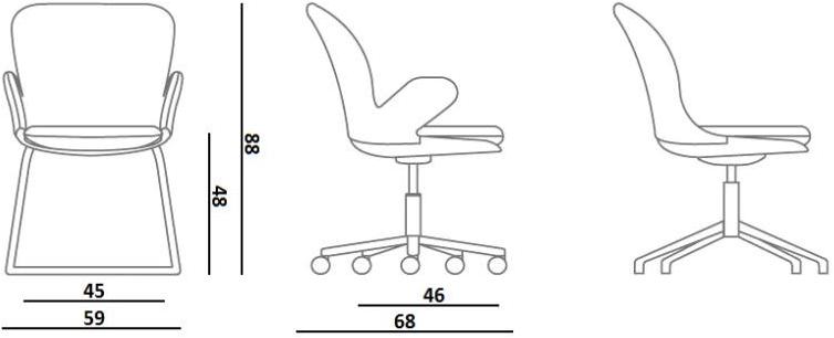 Quinti Sedute Консольный стул с подлокотниками Misty sun-id-1437084 - Вид №2