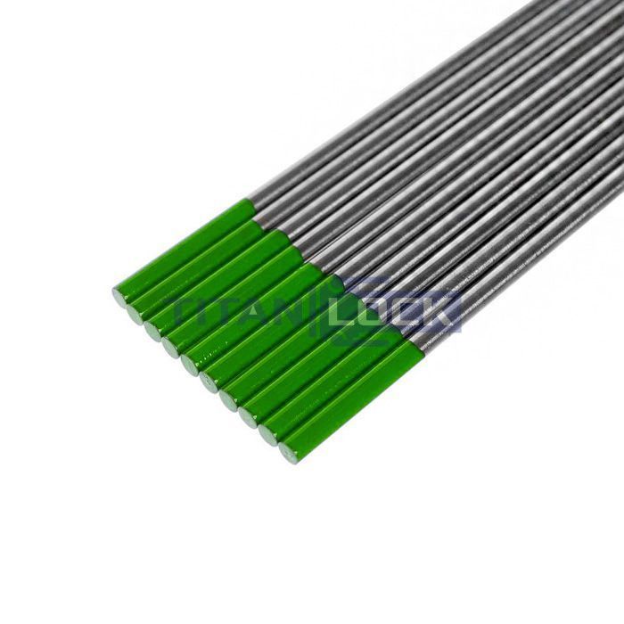 Вольфрамовый электрод WP (зеленый), диам. 2,4 мм, TLWP0024 TITAN LOCK 