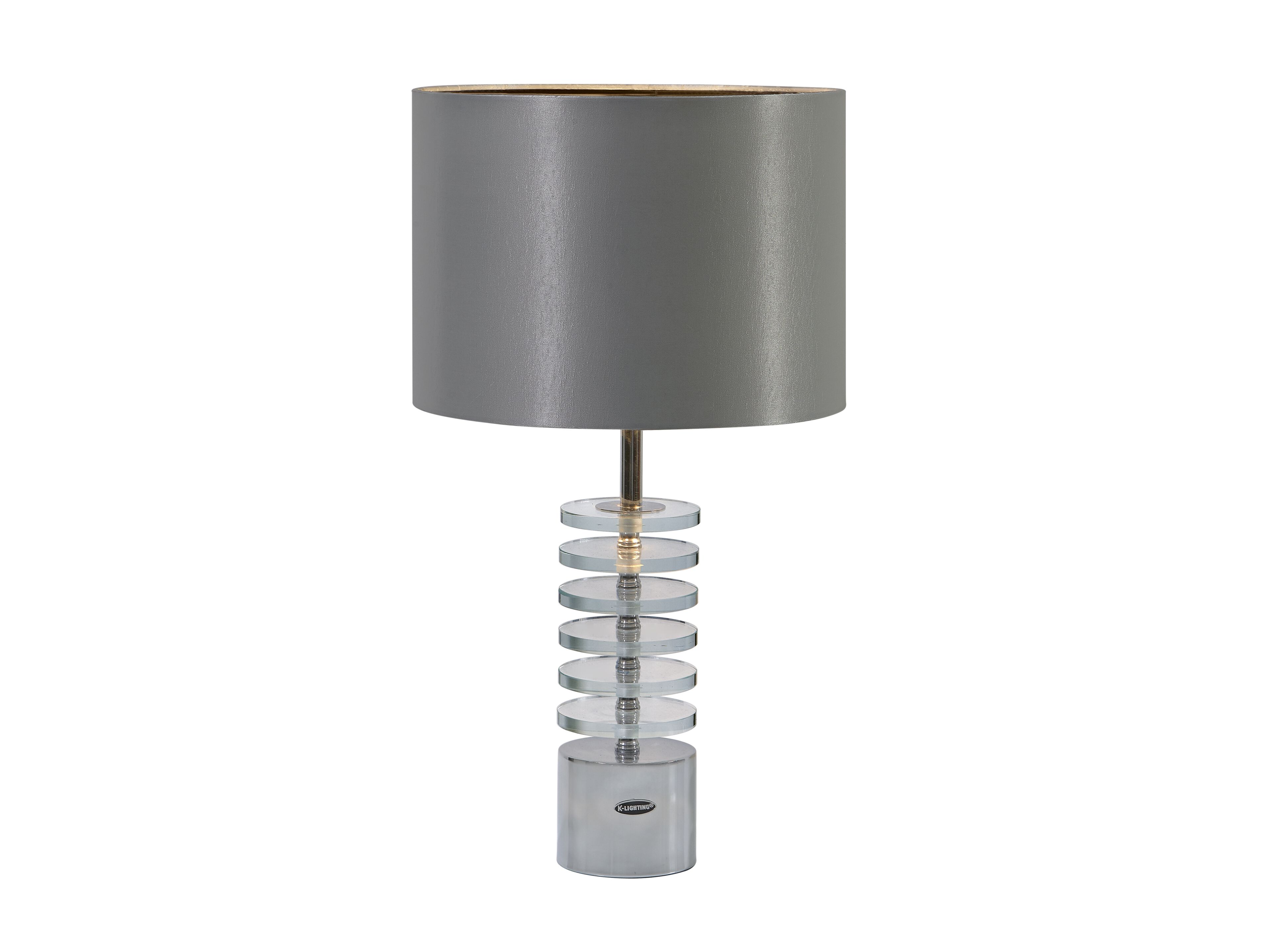 Настольная лампа из стекла и ткани K-Lighting MÉTIS ARCH-00023974
