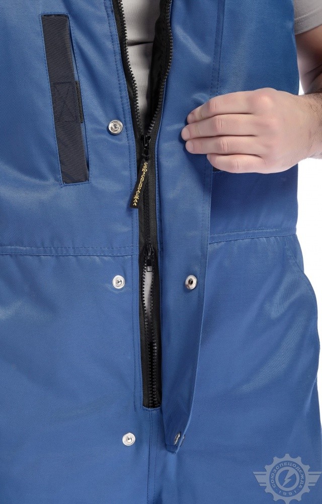 64875 Костюм "Вихрь" зимний василек-синий с СВП  Зимняя спецодежда  размер 60-62/182-188  - Вид №11