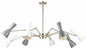Il Bronzetto Регулируемая люстра из латуни Wormhole Wor11_8l