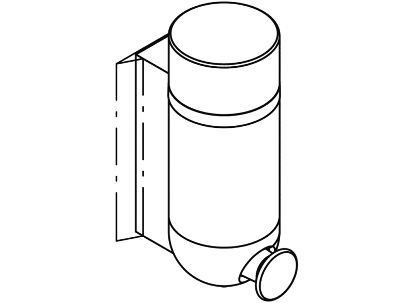 477.06.10005 Дозатор для жидкого мыла HEWI Serie 477/801  - Вид №23