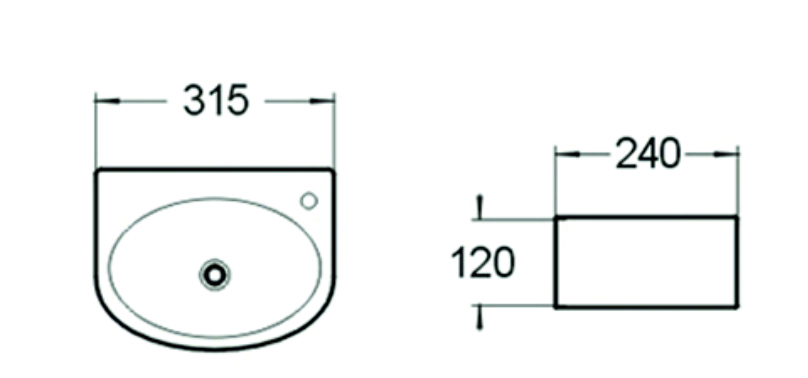 Раковина чаша SL-2019 SANTILINE  - Вид №1