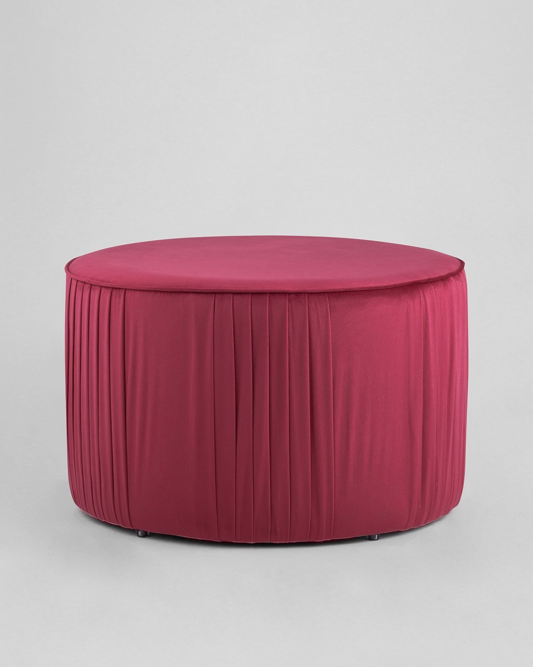 Пуфик круглый фиолетовый велюровый большой "Мира" STOOL GROUP  00-3958864 Фиолетовый  - Вид №1
