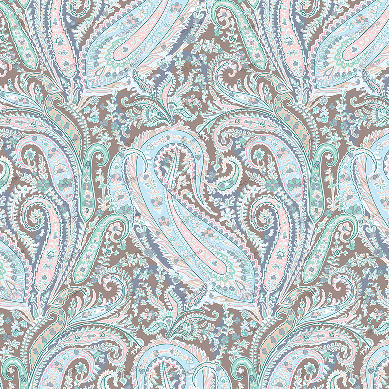 COLORISTICA Liberty col.02 Ткань мебельная  Микровелюр  Liberty Голубой / разноцветный 