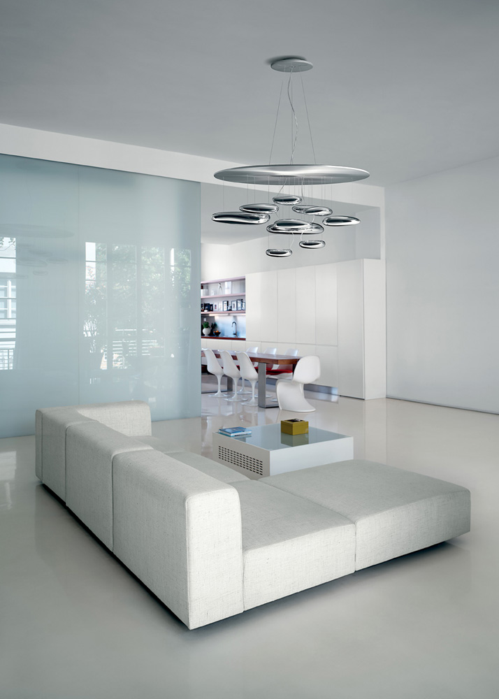 Светильник подвесной светодиодный 55110 см хром Mercury 1367010A ARTEMIDE ДИЗАЙНЕРСКИЕ 00-3883048 Хром  - Вид №1