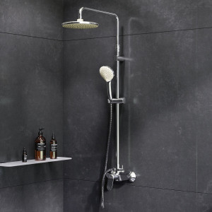 F0785C800 душ.системанабор:см-ль д/душа с переключателемверхний душ d220 мм ручной душ 110 AM.PM Sunny