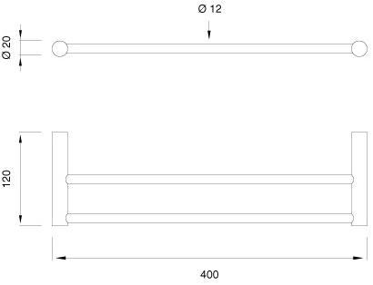 Ceadesign Держатель для полотенец из нержавеющей стали Stem - accessori Ste 21 - Вид №1